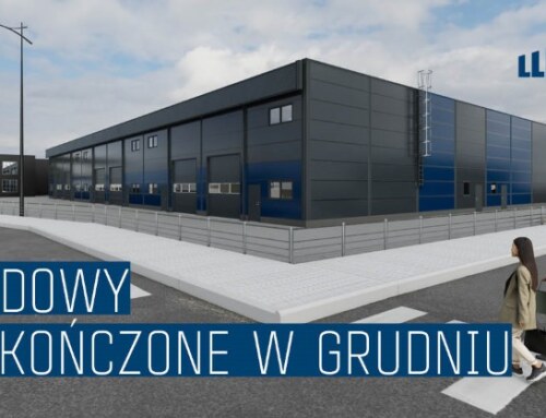 Magazyny i produkcja górą! Budowy zakończone w grudniu 2024.